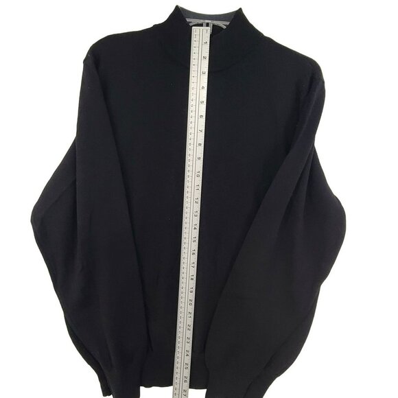 Lord Taylor Women's 100% Wool Long Sleeve Top Black Size L - Picture 4 of 9